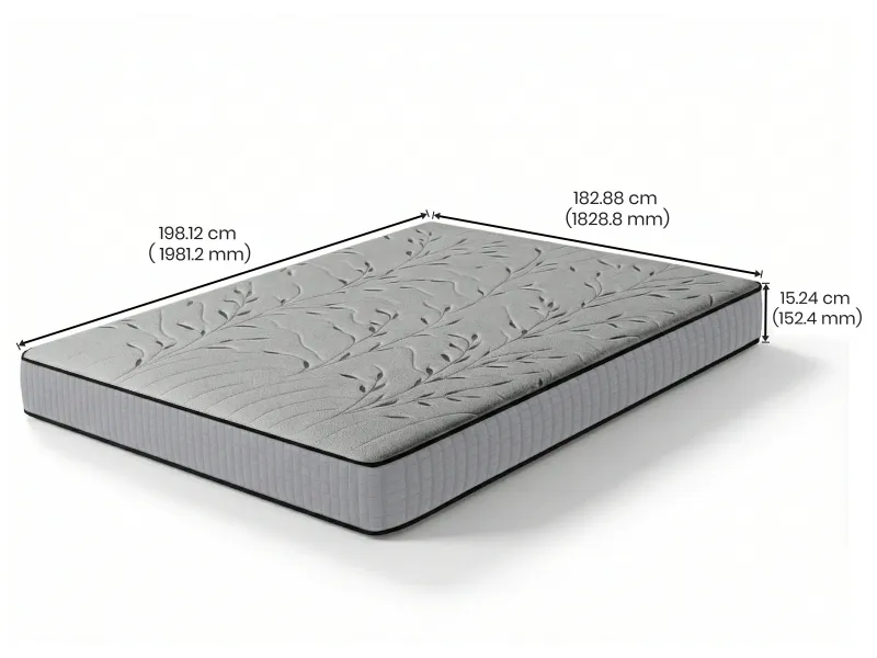 Mattress Queen Latex Foam (78 x 60 x 6 inches)